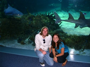 Mitchell and I at the aquarium!